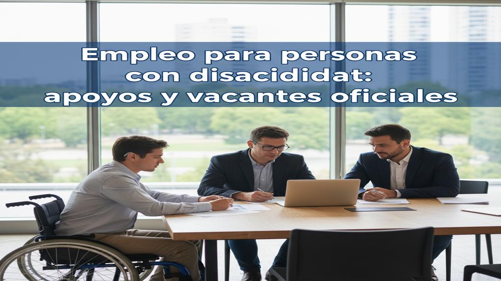 Empleo para personas con discapacidad: apoyos y vacantes oficiales